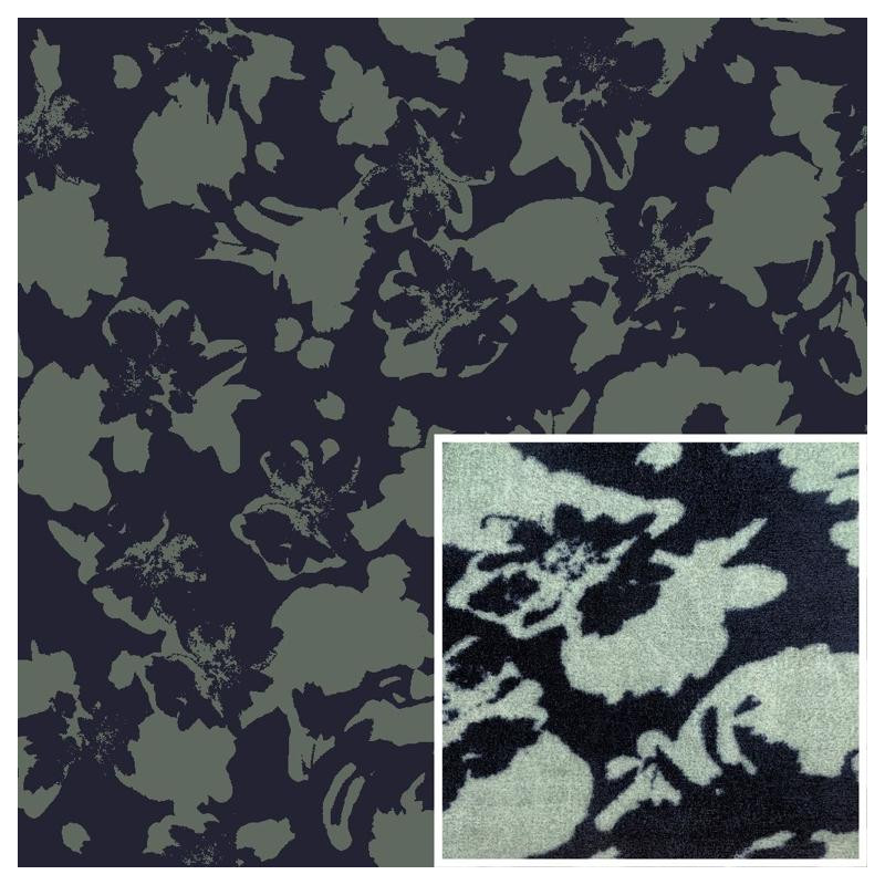 Printed Faux Shearling SLIGGY Black / Green
